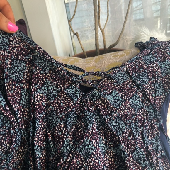 ASOS Rage Lace Up Front Frill Sleeve Dress NWOT - Picture 7 of 9